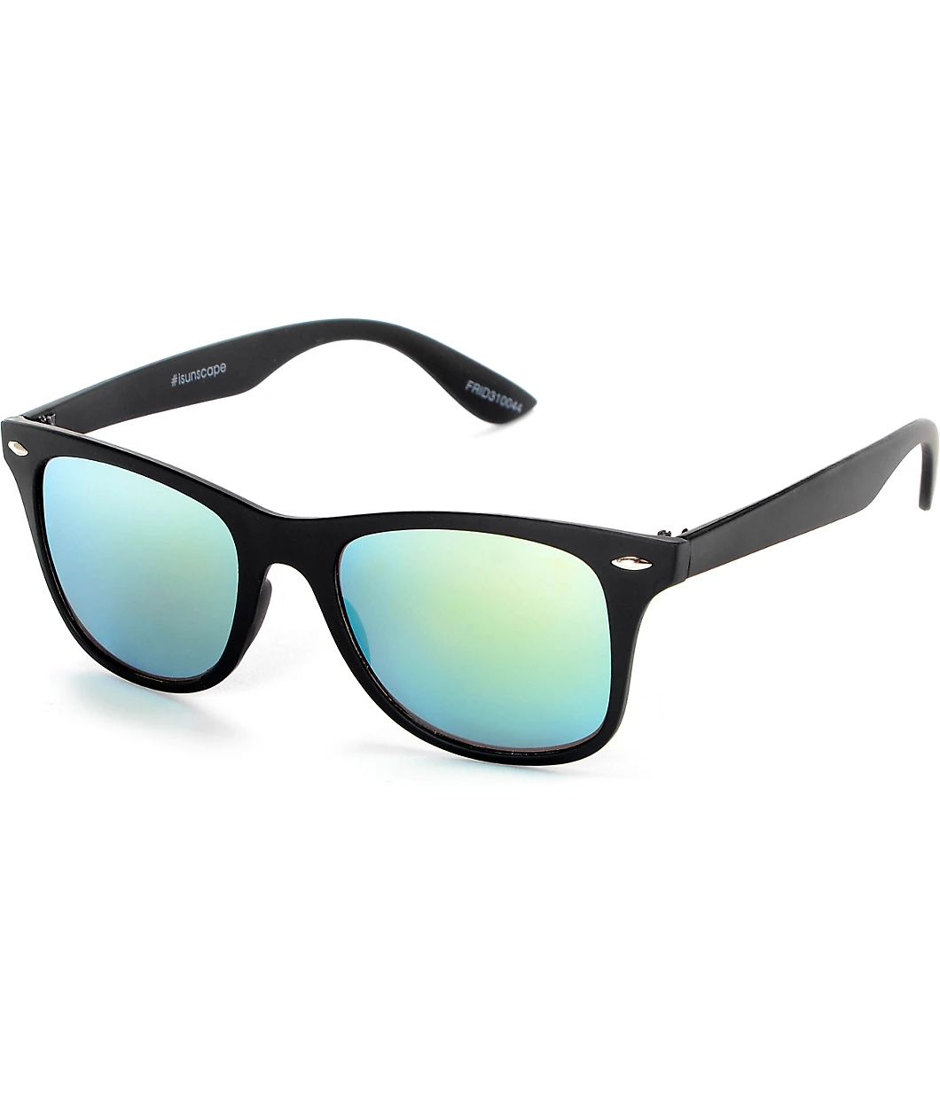 Black & Gold Mirrored Sunglasses