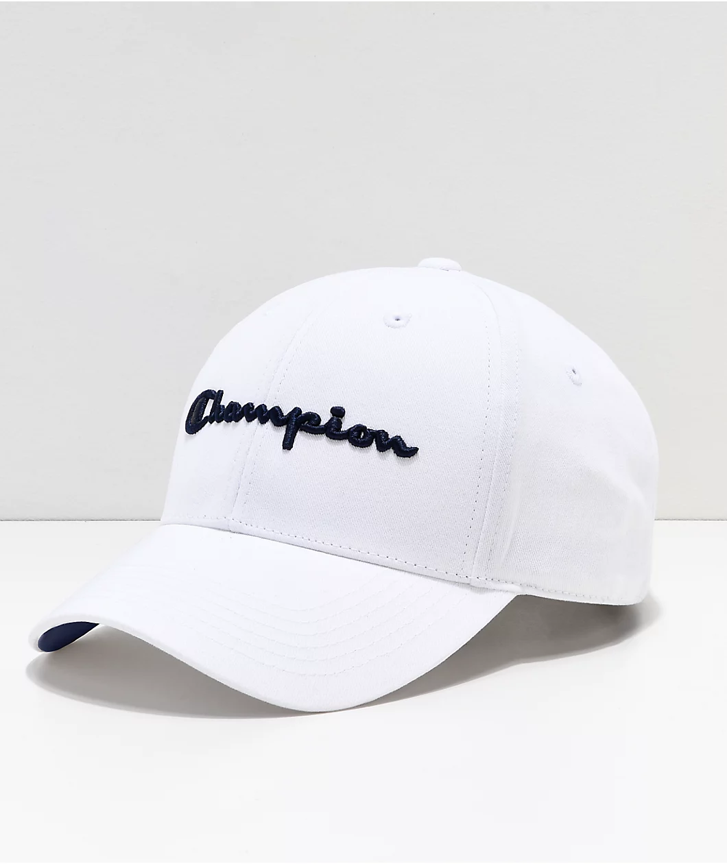 Champion White Strapback Hat