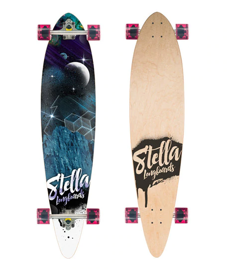 space pintail longboard
