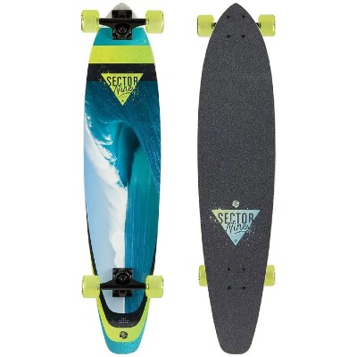 surfer waves pintail longboard