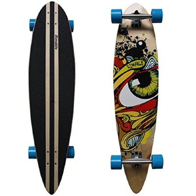 graffiti eye pintail longboard