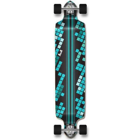 Longboard with Black and Digital Blue colors