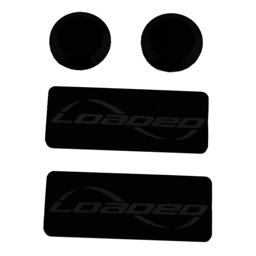 Loaded black sliding pucks with finger and thumb pucks